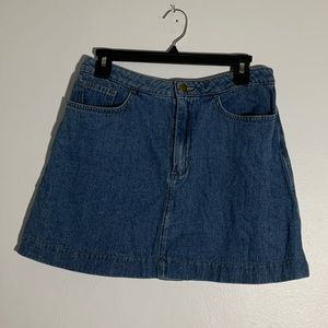 American Apparel High Wasted Denim Skirt